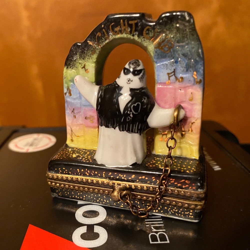 Vintage Ghost in Archway Limoge box, rare nightclub edition ghost